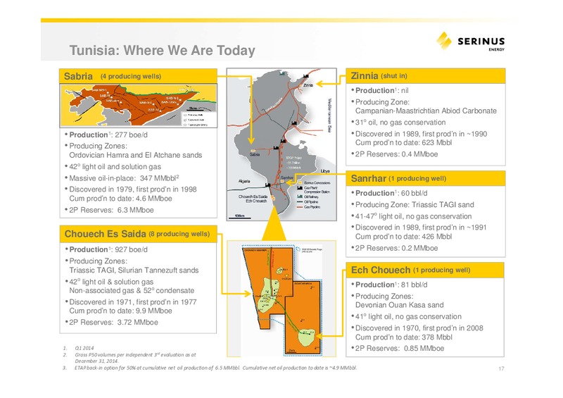 INVESTOR PRESENTATION – Serinus Energy Inc. – slide 16