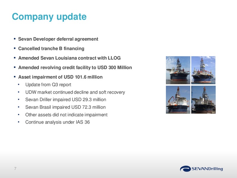 Fourth quarter 2014 – Sevan Drilling – slide 6