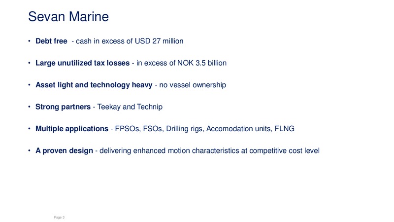 Q4 2014 RESULTS – Sevan Marine – slide 2