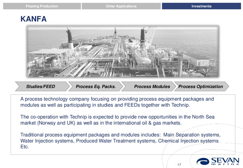 Q3 2014 EARNINGS CALL – Sevan Marine – slide 17
