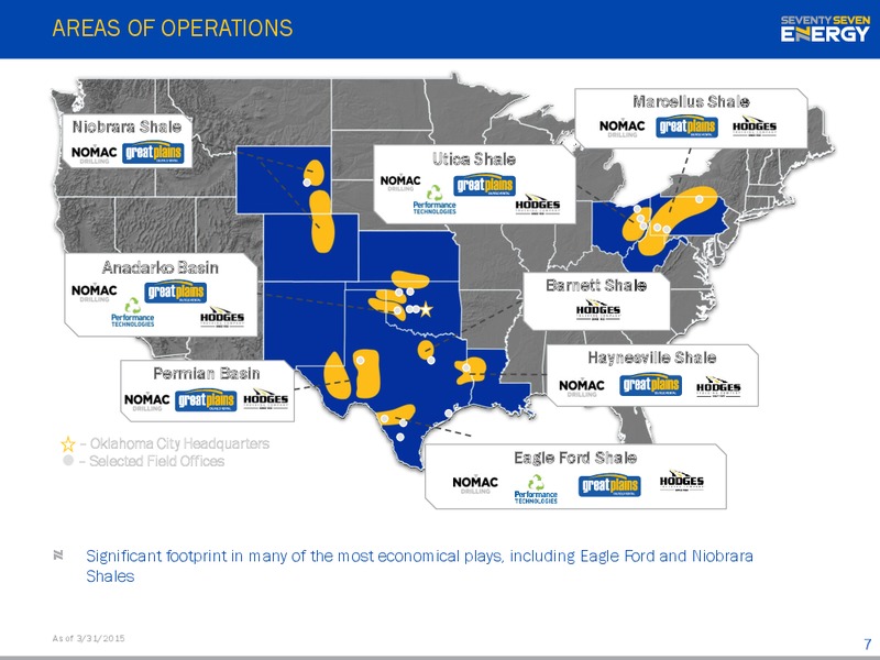 MAY 2015 INVESTOR PRESENTATION – Seventy Seven Energy Inc. – slide 6