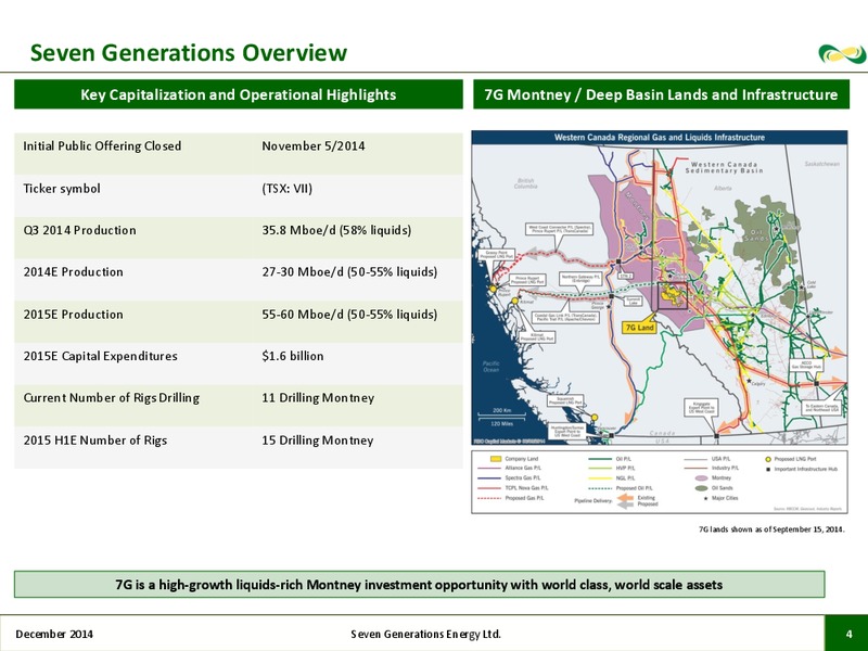 2014 PLAY BY PLAY ENERGY CONFERENCE – Seven Generations Energy Ltd – slide 2