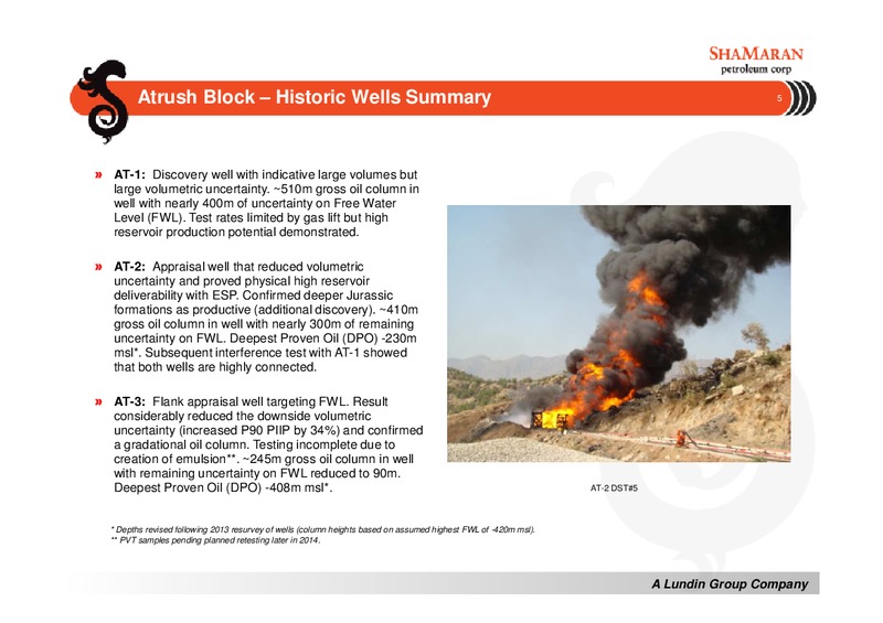 Corporate Presentation – Shamaran Petroleum – slide 5