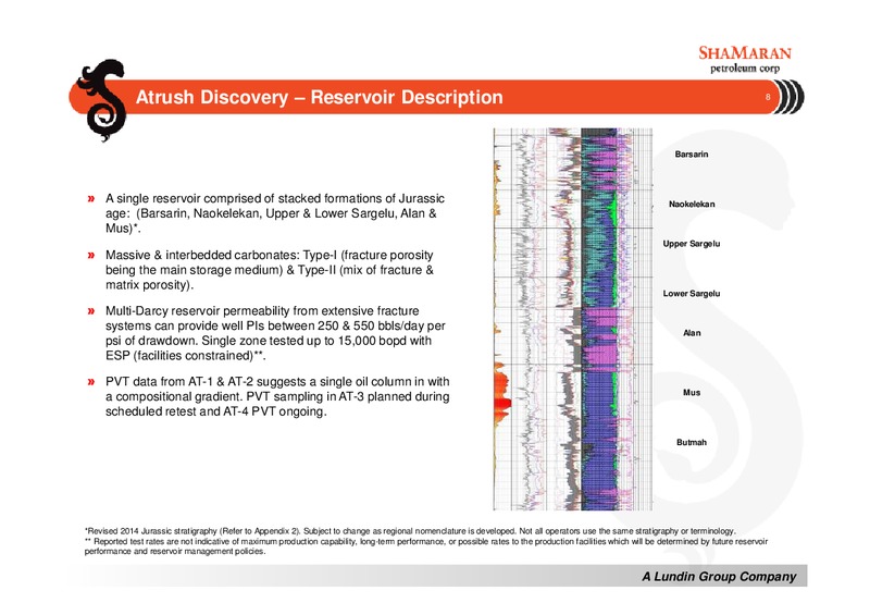 Corporate Presentation – Shamaran Petroleum – slide 8