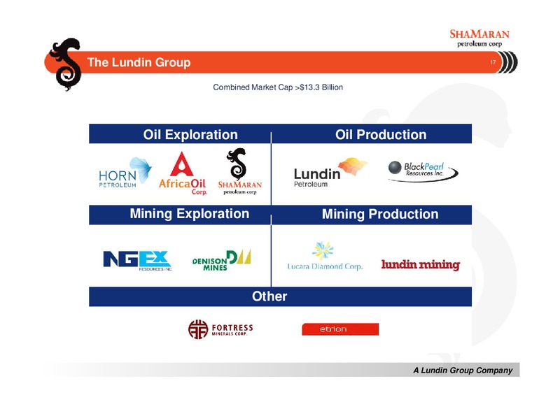 Corporate Presentation – Shamaran Petroleum – slide 17
