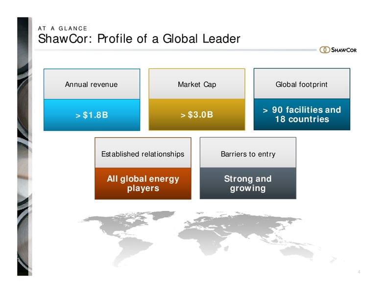 INVESTOR PRESENTATION – Shawcor Ltd. – slide 3