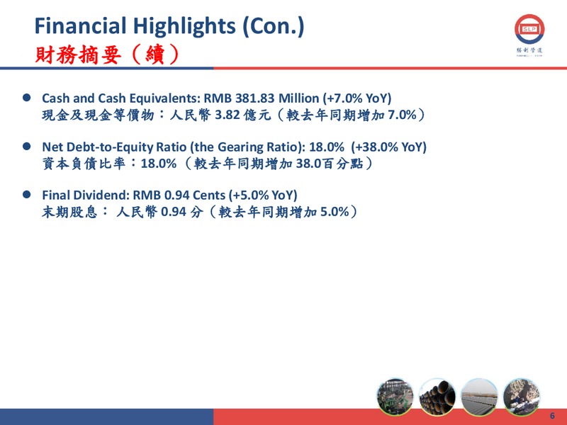 2011 ANNUAL RESULTS PRESENTATION – Shengli Oil and Gas Pipe Holdings Limited – slide 5