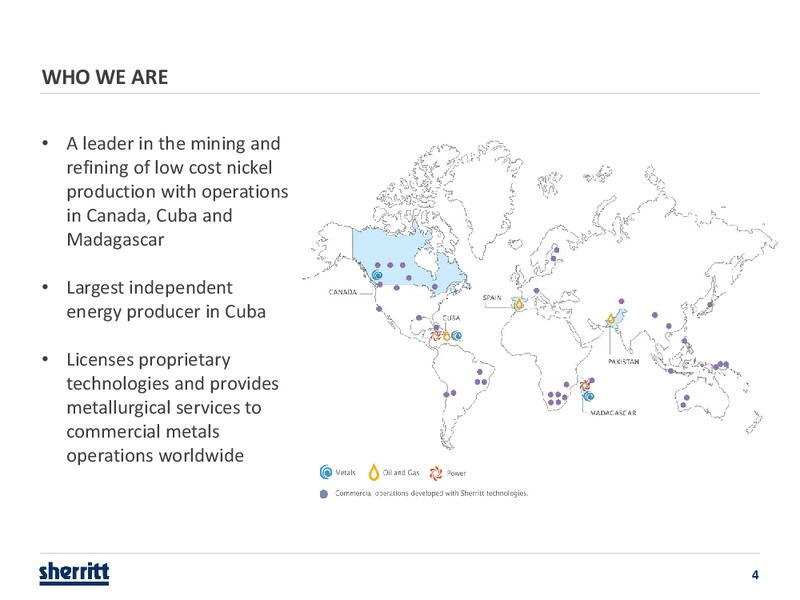 CIBC 18th Annual Institutional Investor Conference – Sherritt International – slide 3