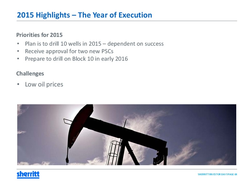 ANALYST AND INVESTOR DAY – Sherritt International – slide 63