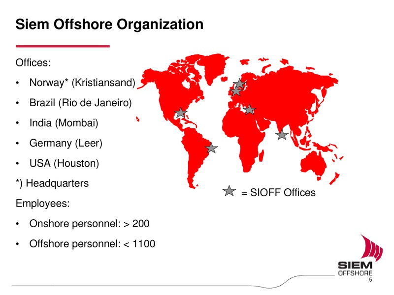 PARETO OIL & OFFSHORE CONFERENCE – Siem Offshore – slide 5