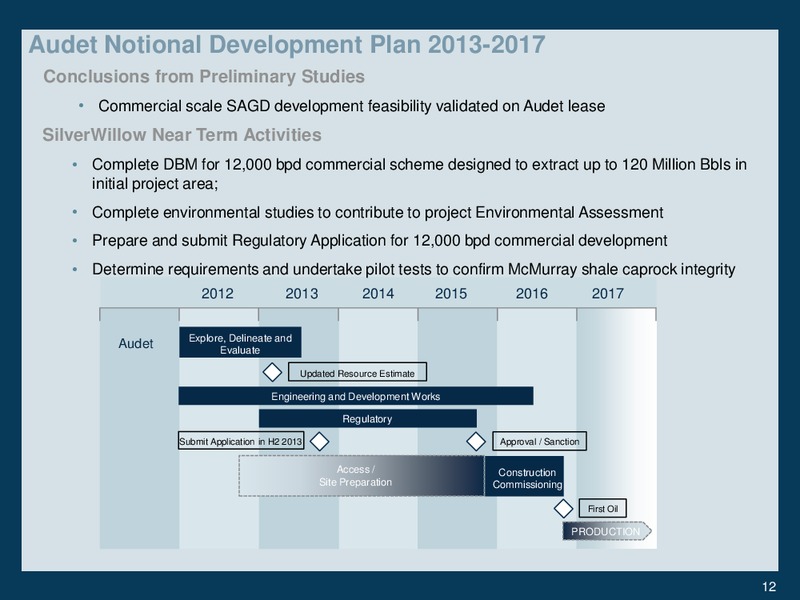 ENERGY CONFERENCE – Silverwillow Energy Corporation – slide 10