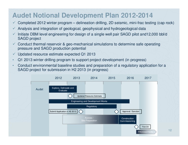 Investor Presentation – Silver Willow Energy – slide 11