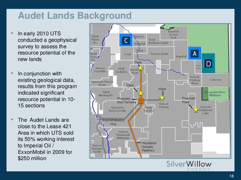 2013 TD CALGARY ENERGY CONFERENCE – Silver Willow Energy – slide 17