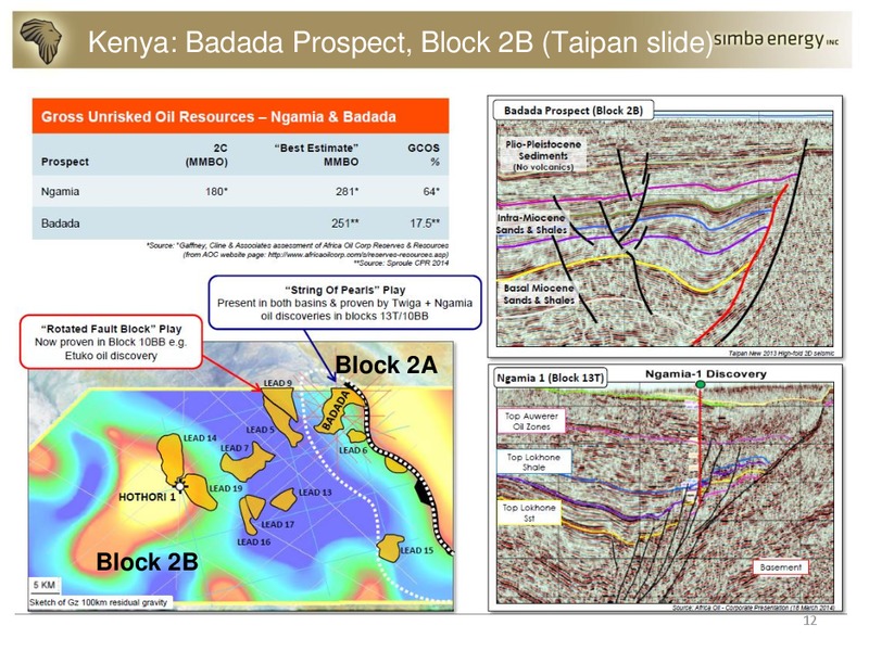 Portfolio Highlights – Simba Energy – slide 12