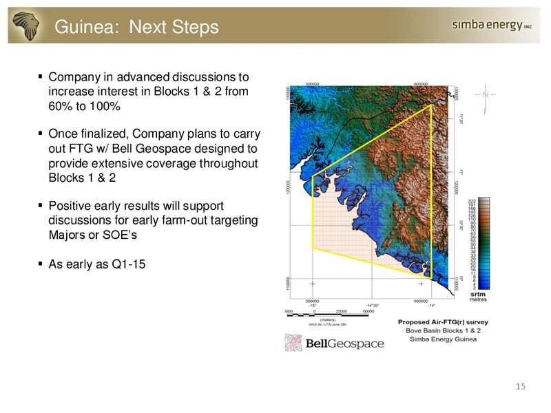 Portfolio Highlights – Simba Energy – slide 15