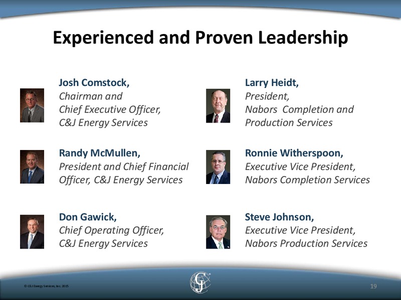 Simmons Energy Conference – Simmons Inc* D J – slide 17