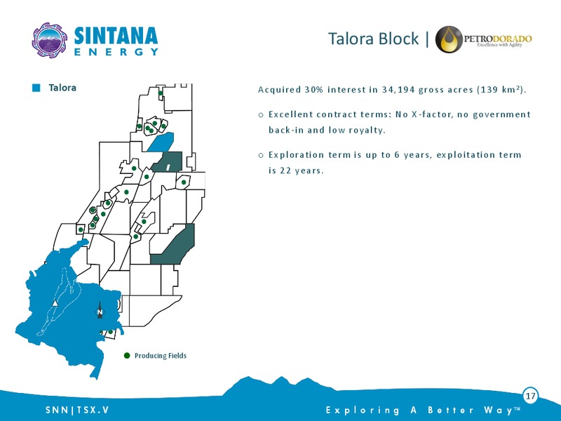 Unconventional Exploration In Colombia – Sintana Energy Inc – slide 17