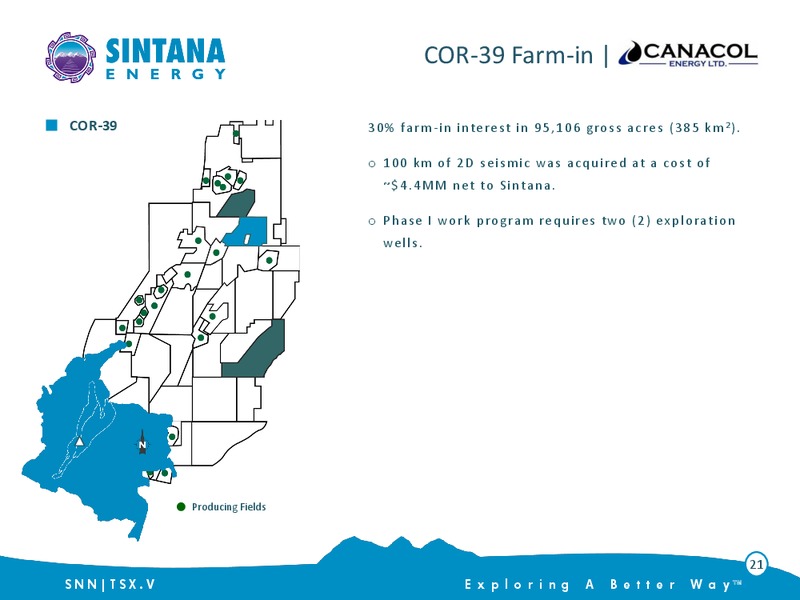Unconventional Exploration In Colombia – Sintana Energy Inc – slide 21