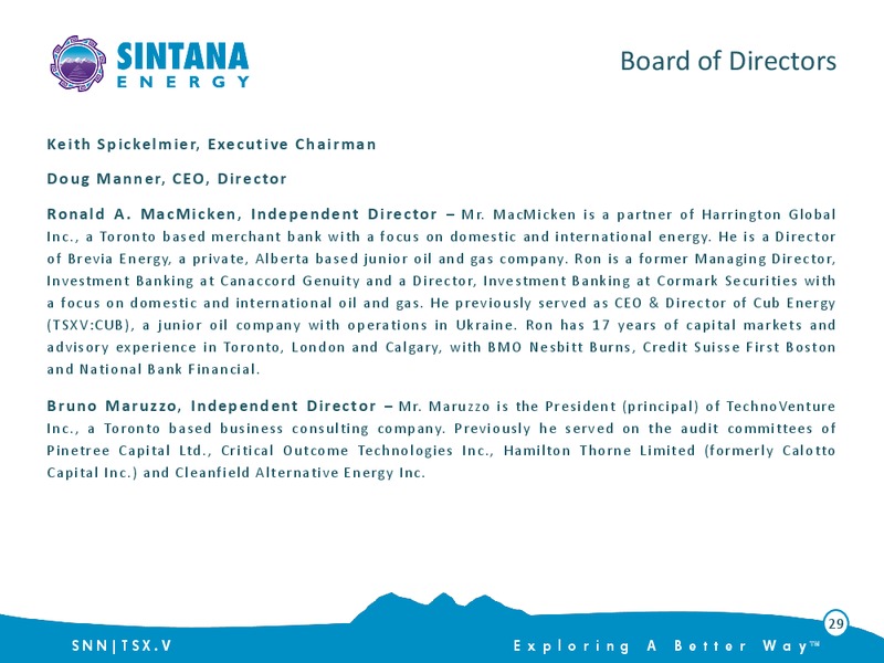 Unconventional Exploration In Colombia – Sintana Energy Inc – slide 29
