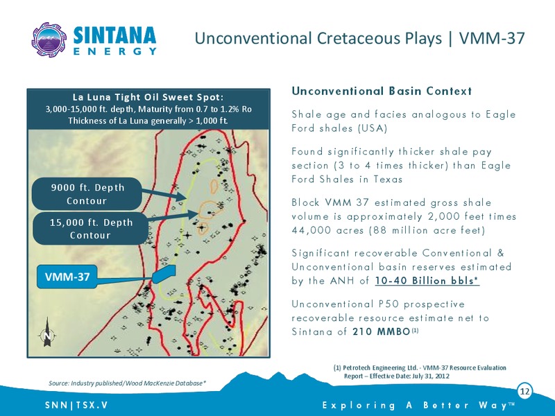 Investor Presentation – Sintana Energy Inc – slide 12