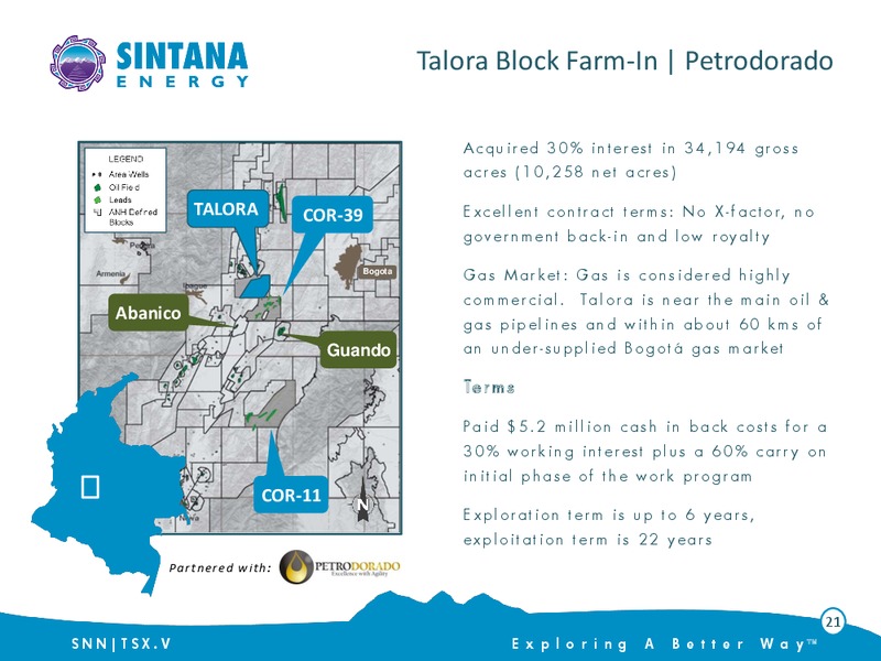 Investor Presentation – Sintana Energy Inc – slide 21