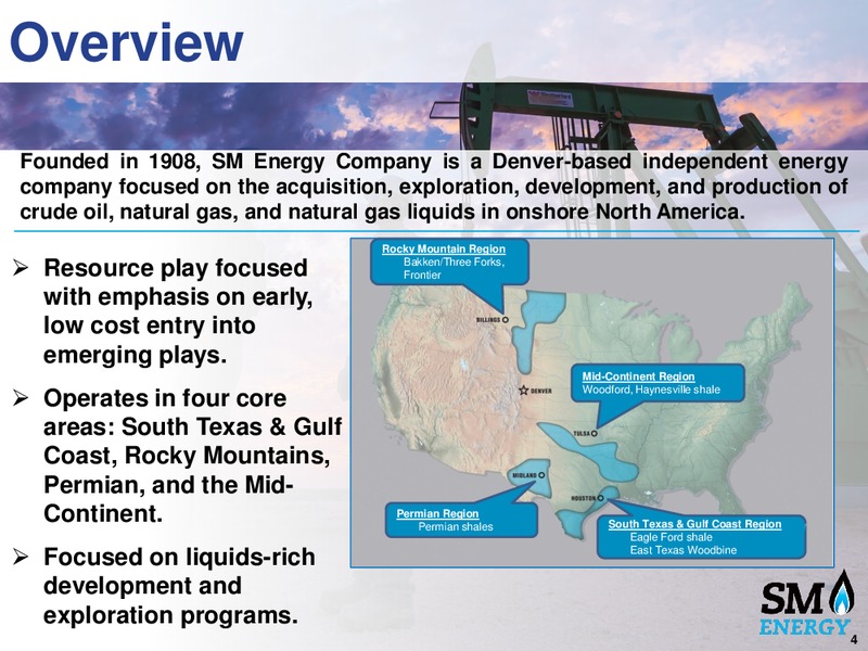Raymond James Conference – SM Energy Company – slide 3