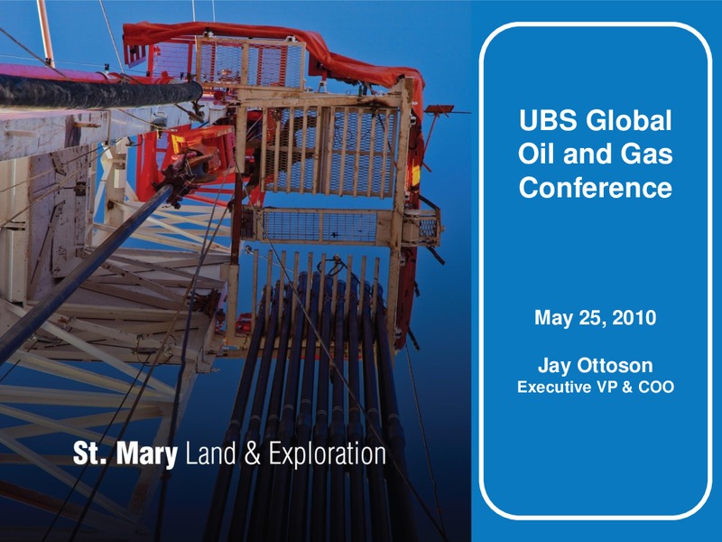 UBS Global Oil and Gas Conference – SM Energy Company – slide 1