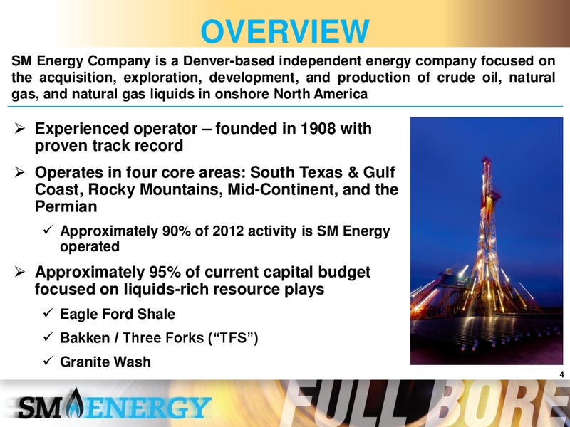 Enercoms London Oil & Gas Conference – SM Energy Company – slide 3