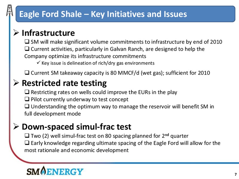 Macquarie Capital USA RBC Small  & Mid  Cap Capital Conference – SM Energy Company – slide 6