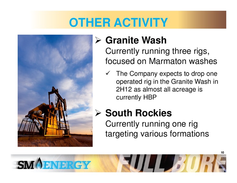 BARCLAYS CEO POWER CONFERENCE – SM Energy Company – slide 9