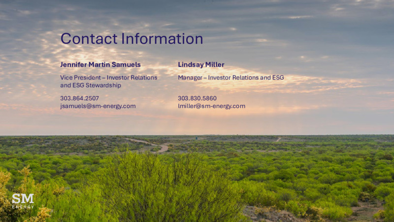 2024 Results & 2025 Operating Plan – SM Energy Company – slide 38