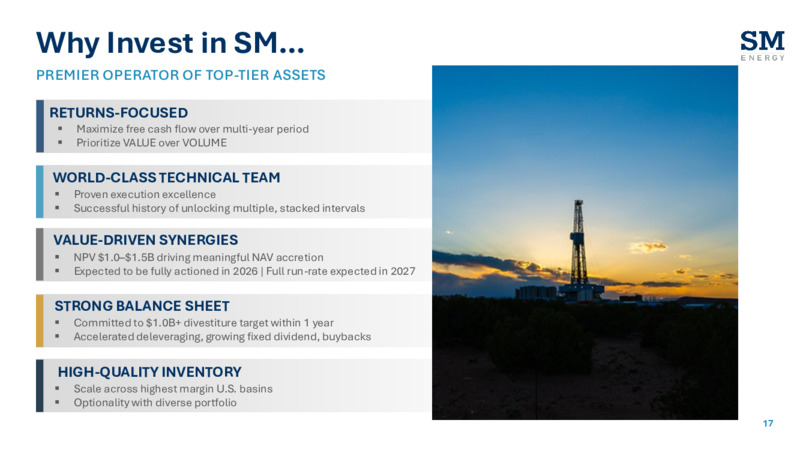 4Q 2025 Earnings Presentation – SM Energy Company – slide 16