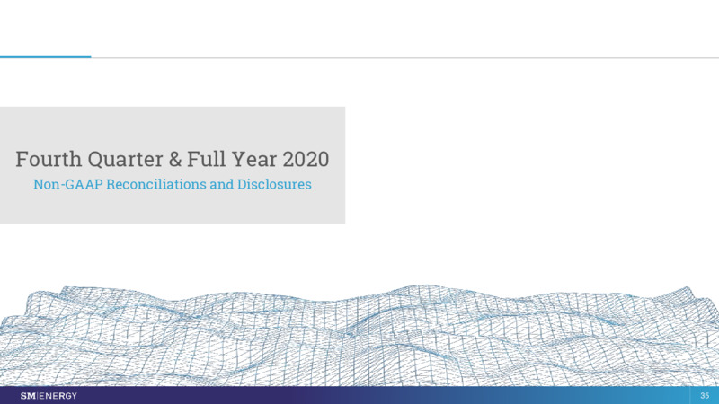 March 2021 Investor Presentation – SM Energy Company – slide 34