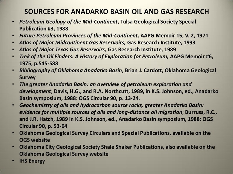 The Anadarko Basin: Oil and Gas Exploration Past – SM Energy Company – slide 60
