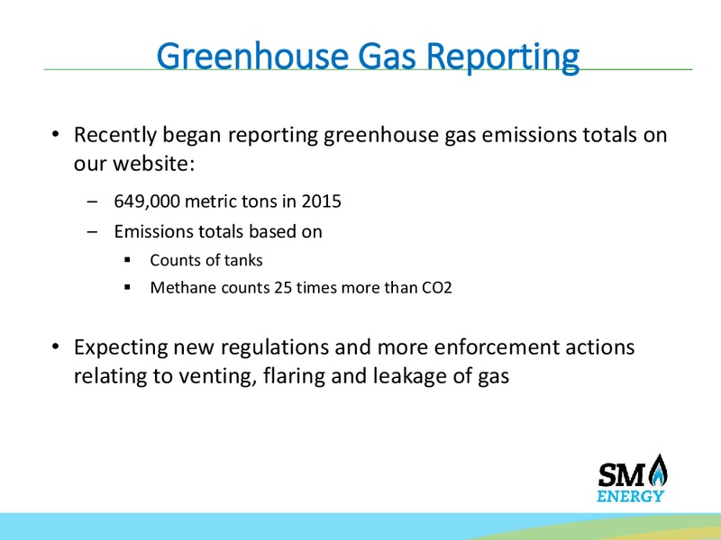 Annual Meeting May 2016 – SM Energy Company – slide 8