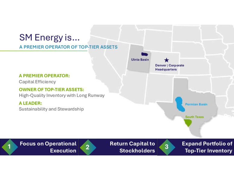 June 2025 Energy Conferences – SM Energy Company – slide 2