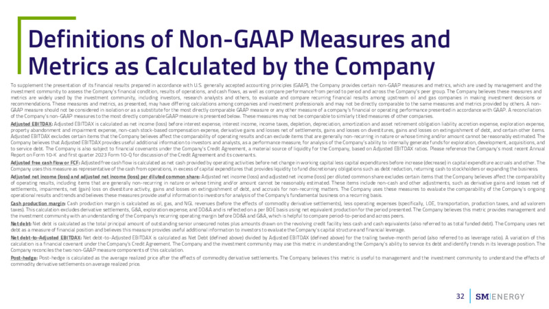 JP Morgan Energy Power & Renewables Conference JUNE 2023 – SM Energy Company – slide 31