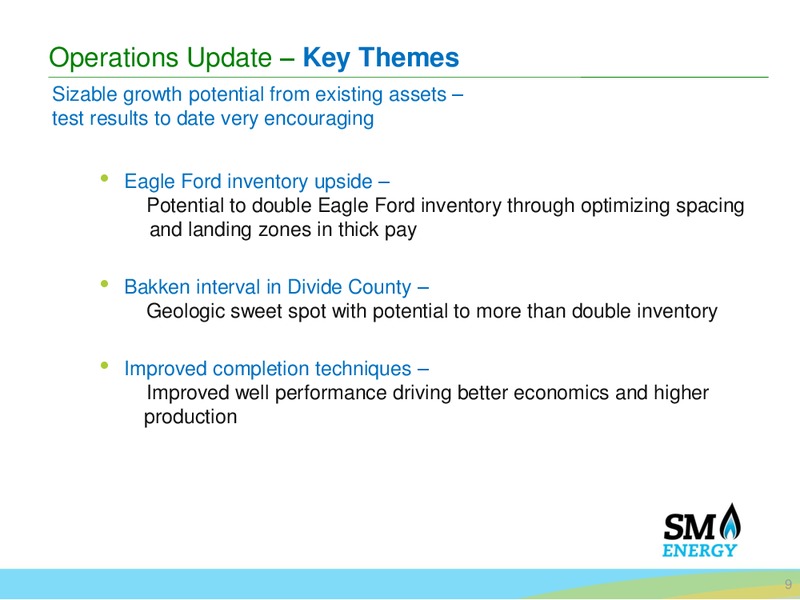 Q2 2015 Earnings Call – SM Energy Company – slide 8