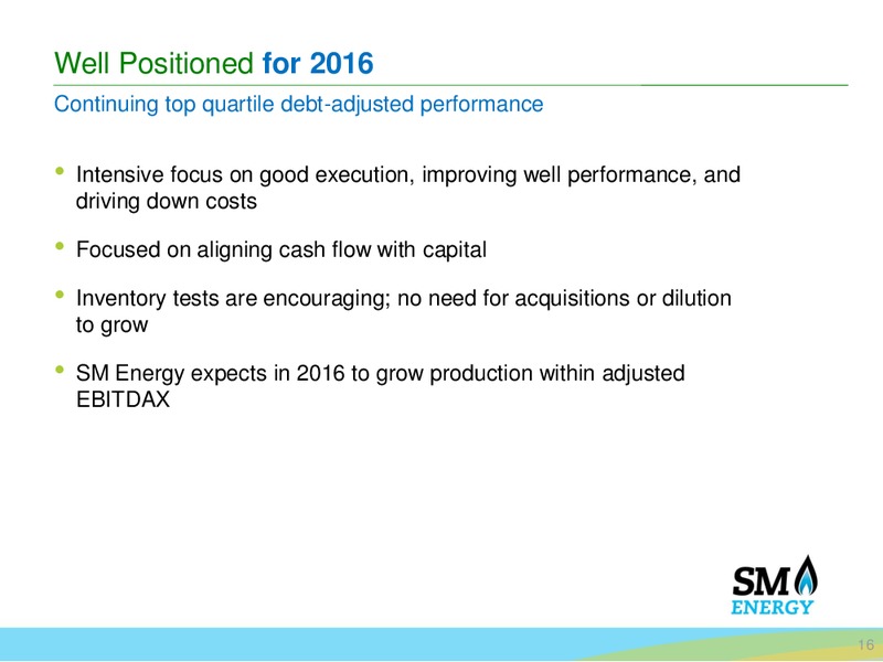 Q2 2015 Earnings Call – SM Energy Company – slide 15