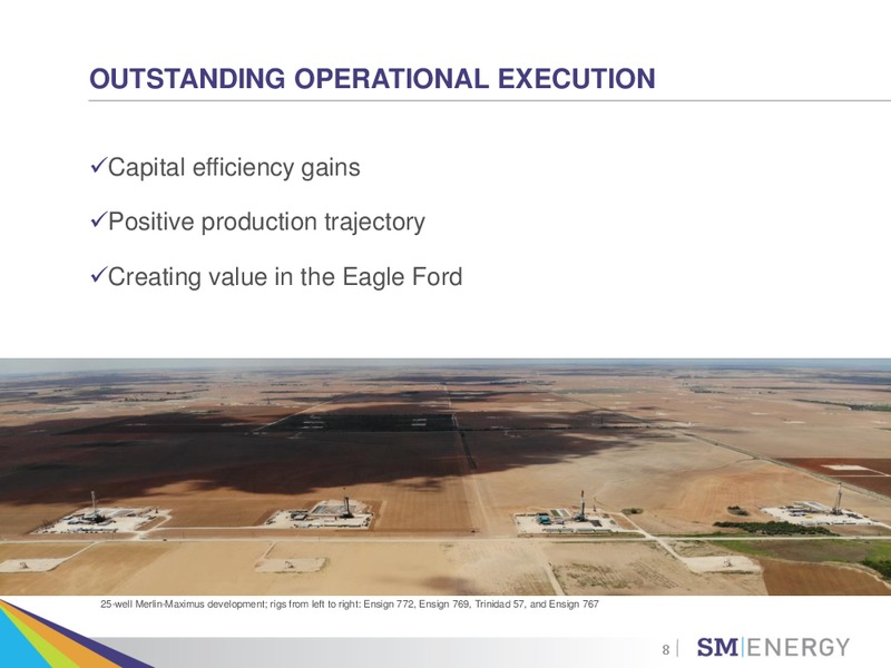 2Q 2018 Earnings Presentation – SM Energy Company – slide 7