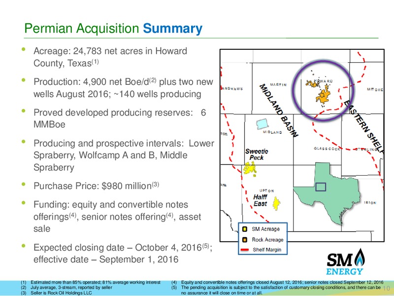 Deutsche Bank 24th Annual Leveraged Finance Conference – SM Energy Company – slide 9