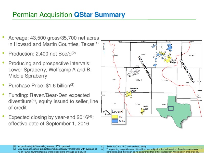 Permian Basin Acquisition – SM Energy Company – slide 6