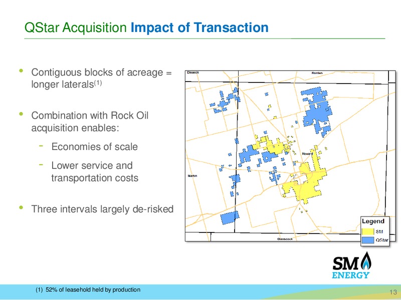 Permian Basin Acquisition – SM Energy Company – slide 12