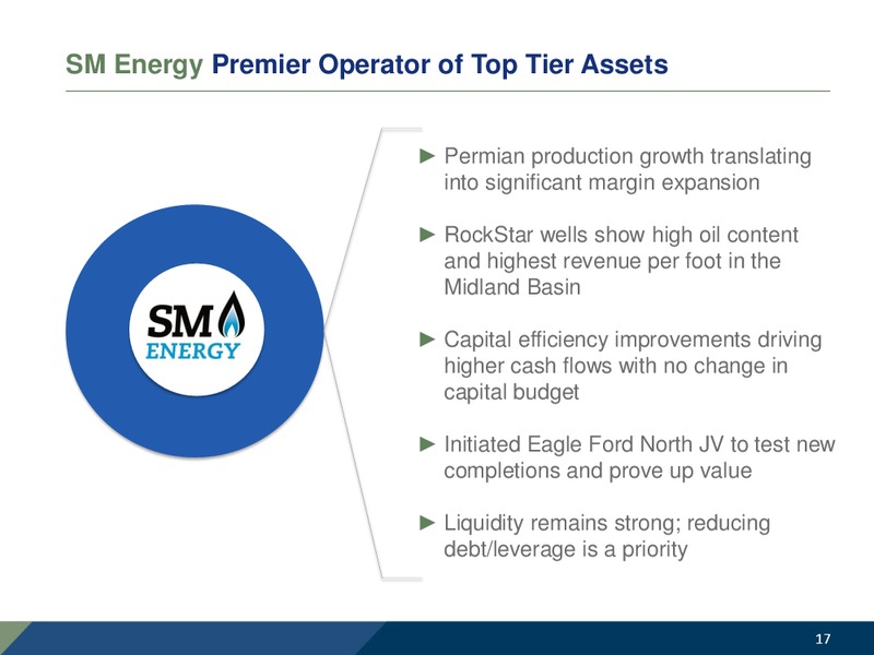 Q3 2017 Earnings Call – SM Energy Company – slide 16