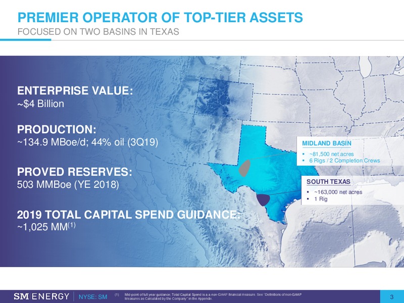 BAML Leveraged Finance Conference – SM Energy Company – slide 2