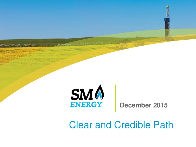 Wells Fargo Energy Conference – SM Energy Company – slide 1