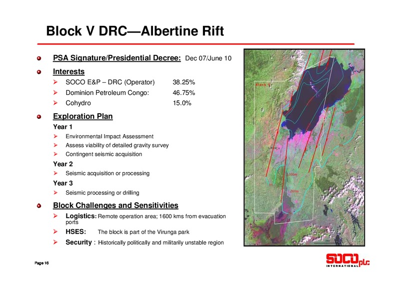 JULY 2010 INVESTOR PRESENTATION – Soco International Plc – slide 16