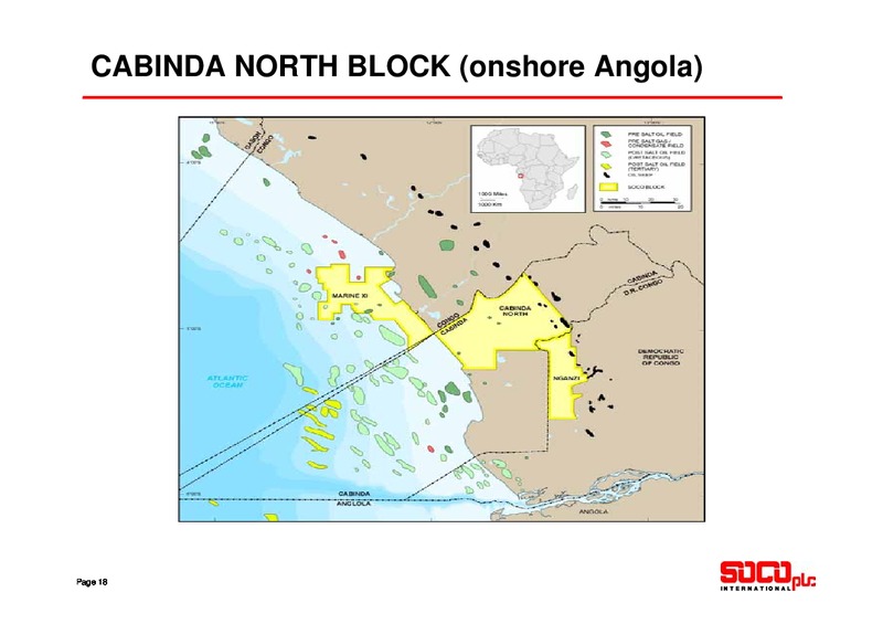 JULY 2010 INVESTOR PRESENTATION – Soco International Plc – slide 18