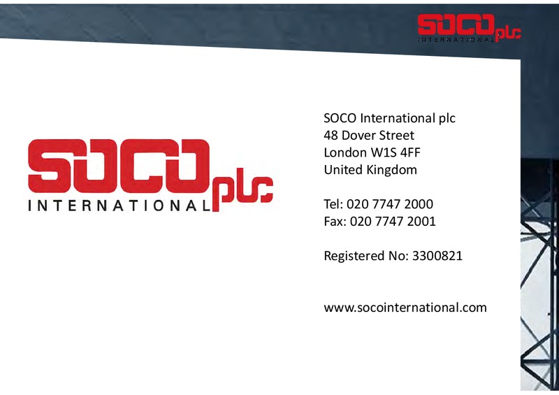 2014 INTERIM RESULTS – Soco International Plc – slide 15