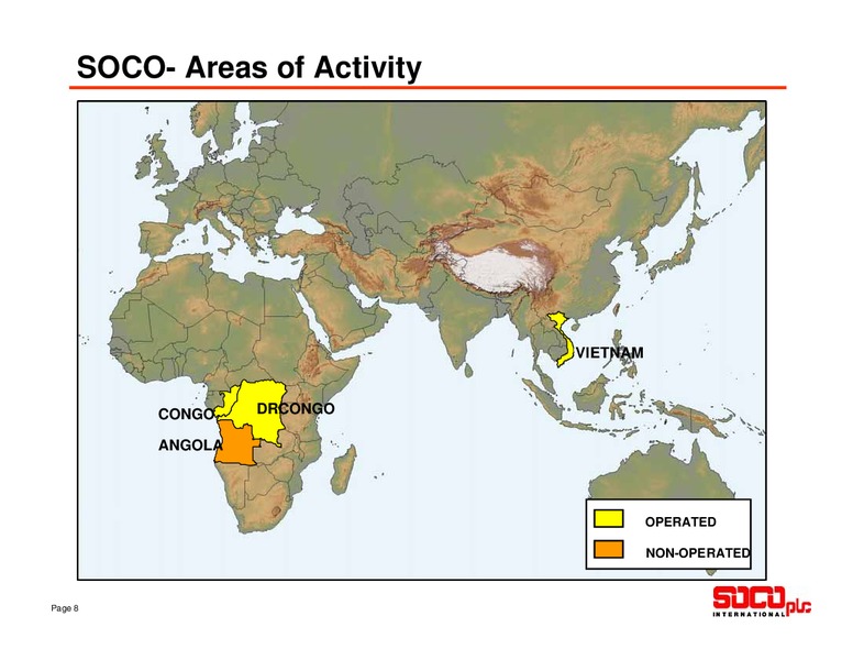 BAML E&P AND OIL SERVICES CONFERENCE – Soco International Plc – slide 8